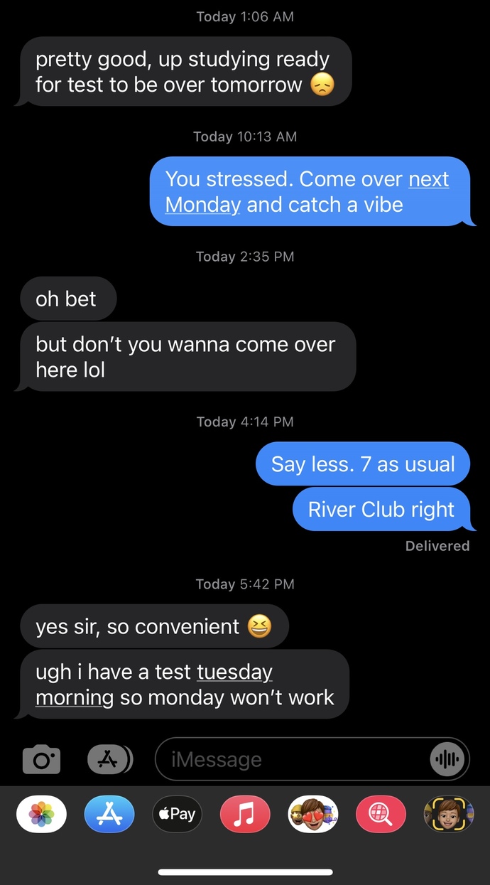 What is a good non-needy way to reply when girl indirectly says shes busy?