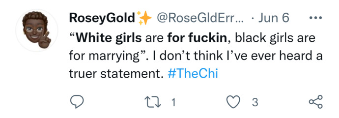 Is it racist to see white women as pump and dump material and not worthy for marriage?
