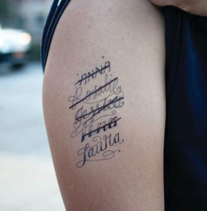 Would you date someone who had a tattoo of their ex's name on their body?