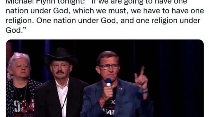 Does he want a One Color America too since he wants a ONE RELIGION?