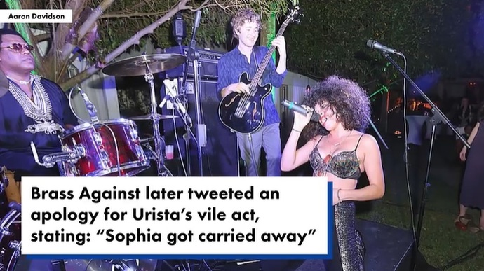 The lead singer of a rock band instructed a fan to lie down on the stage so she could urinate on him. How does this make you feel?