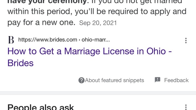 Marriage License?