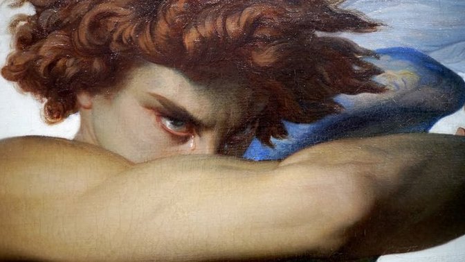 Does the angel Luficer have a legitimate reason to be angry with God for not being allowed to be equal to God in terms of glory, power and status?