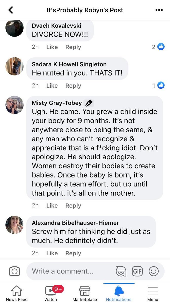 Is it true? Do women really feel like men contribute nothing when it comes to raising children or pregnancy?