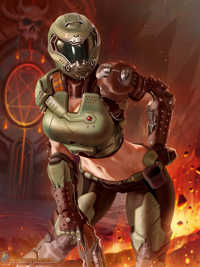 IS FEMALE DOOM SLAYER HOT?