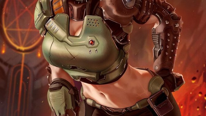 IS FEMALE DOOM SLAYER HOT?