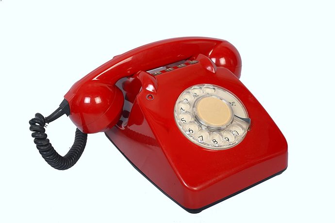 Red Rotary Phone
