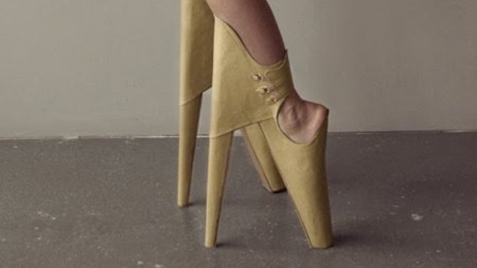 Would anyone male or female would wear reversed high heels?