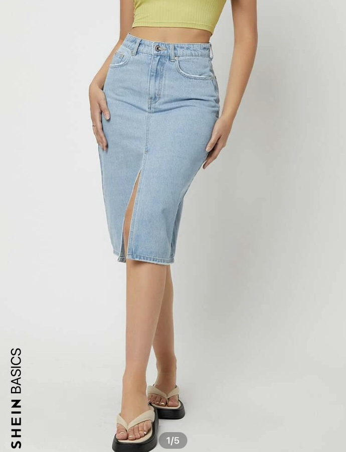Which jean skirt is better with flats or boots?