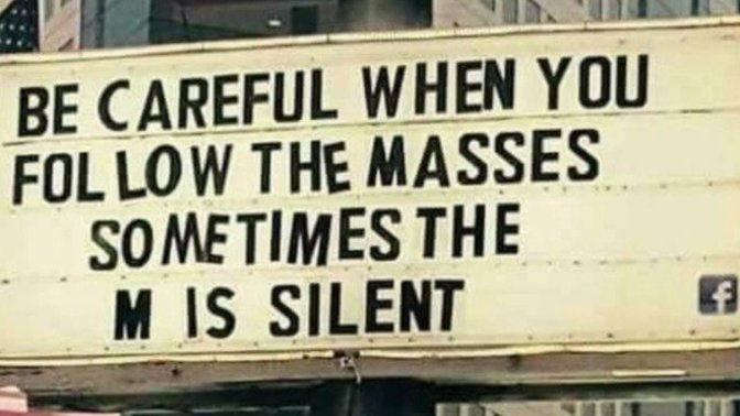 For the uneducated, anti-vaxxers who use Facebook for knowledge & research, what do you think of the attached quote (it's ironically, from Facebook)?