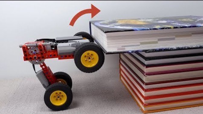 How about this LEGO car that can climb obstacles?