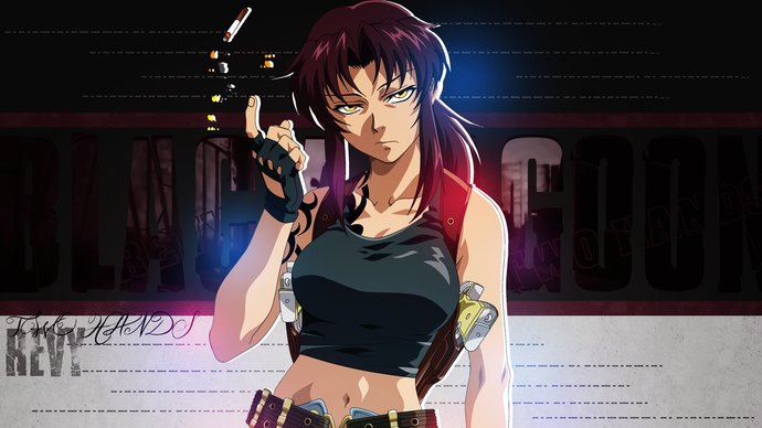 Honestly, my ideal woman would be closer to Revy from Black Lagoon. Shes one of the most masculine women in the anime.