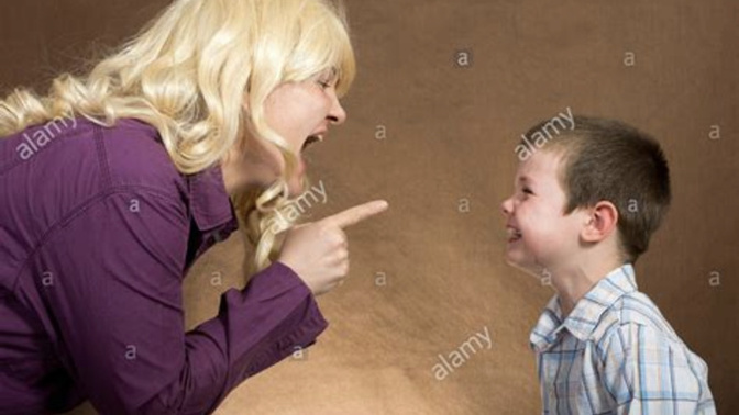 Is it normal for a mother to scream and yell at her children for hours?
