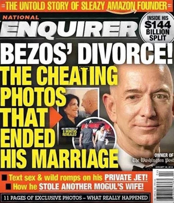 Did you know Jeff Bezos cheated on his wife?