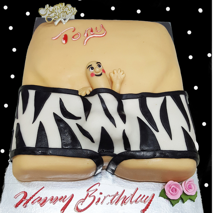Someone gives you a vulgar cake for a celebration, what do you think?