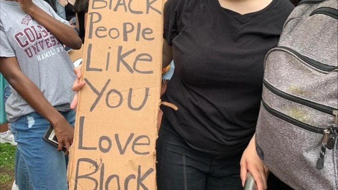 The reason for Blm support among white women is due to attraction between white women and black men?