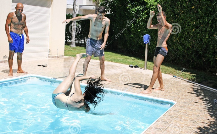 Do you feel its smart to push/throw someone in the water/pool as a way to teach them how to swim?