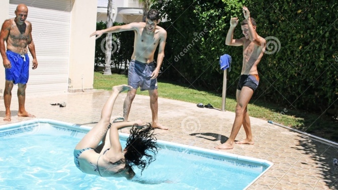 Do you feel its smart to push/throw someone in the water/pool as a way to teach them how to swim?