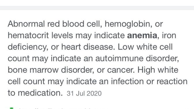 I’ve been sent for another blood test for FBC, should I be worried?