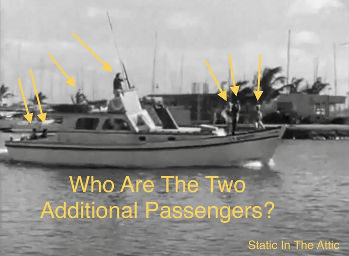 On Gillian’s Island The Intro Says 5 Passenger’s Set Sail That Day However There Are 7 People On The Boat, Who Are The 2 Extra People?