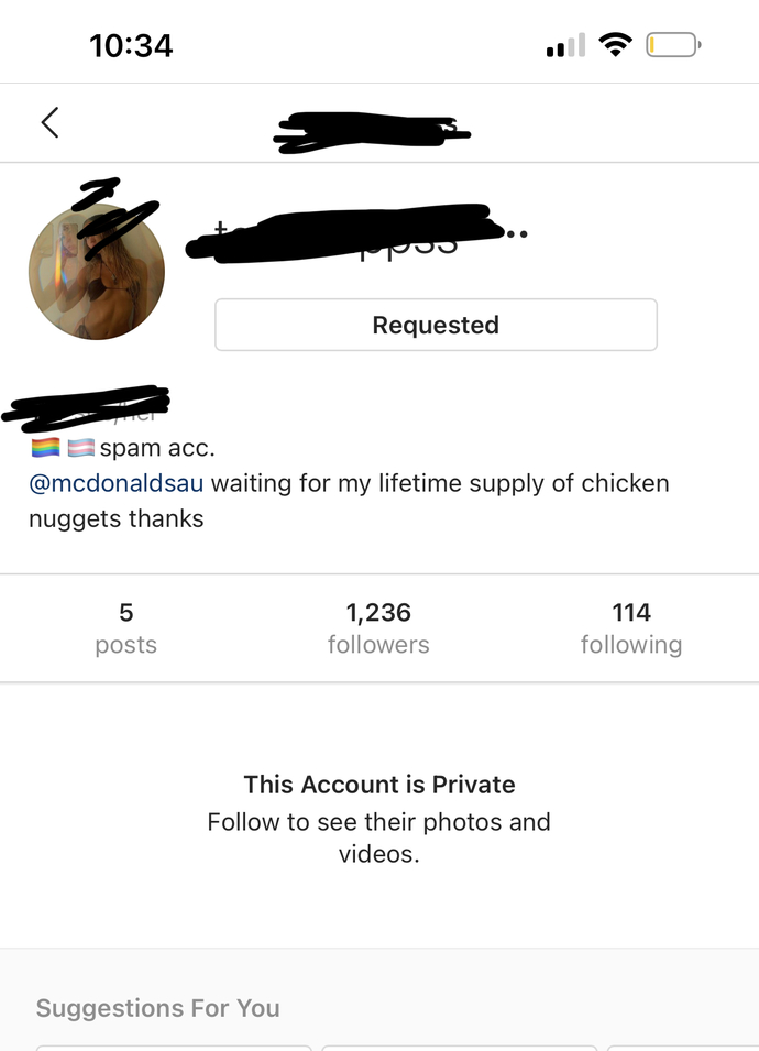 Does this chick Instagram bio means she is transgender? Please help?