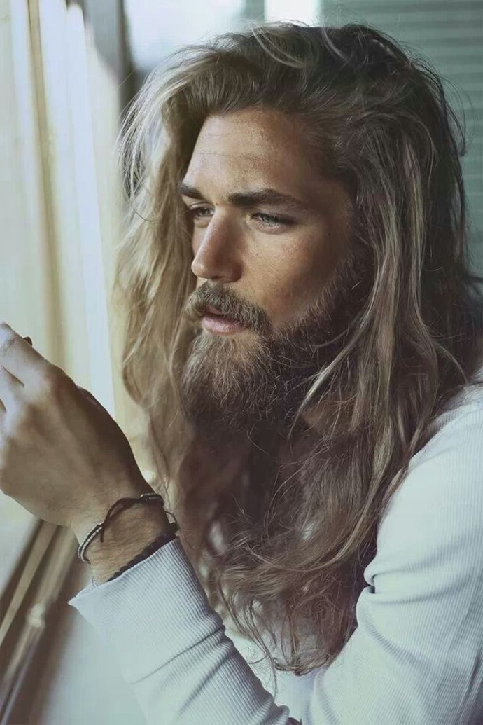 Do you find long hair and a full beard attractive on a man?