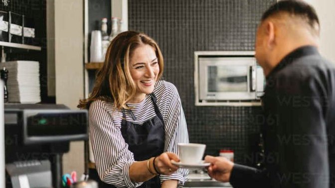 Does she have feelings for me if a girl remembers my coffee order and seems to take note of where I work?