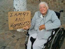 Should old people be felt sorry for or helped when they are now in poverty?