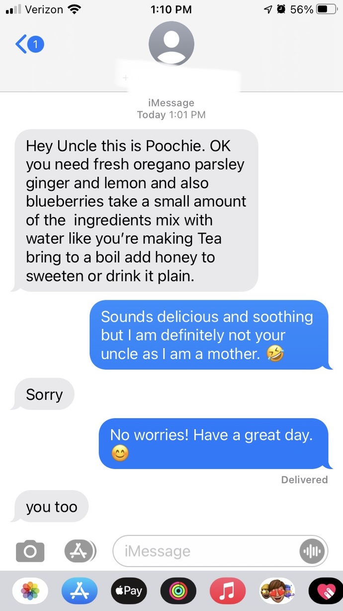 How often do you get random wrong number texts?