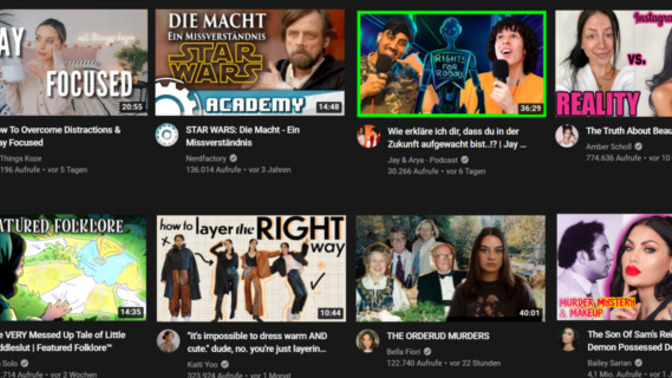 What do you generally watch on YouTube?