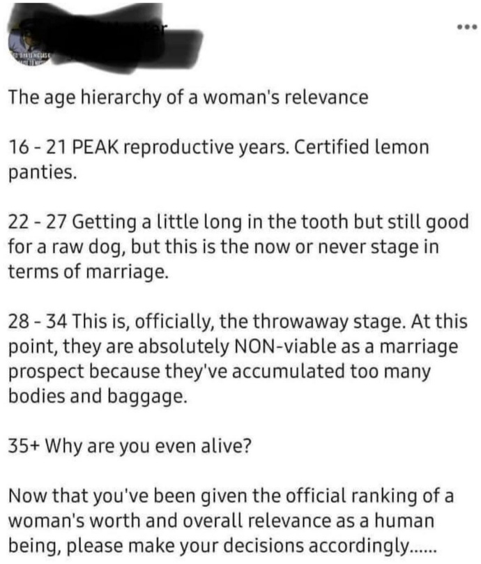 Why are most men obsessed with prime ages?