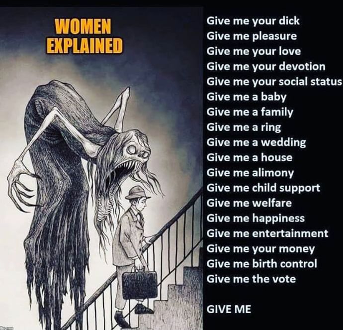 Do you think that the men who are constantly complaining about and hating on women do so because it’s easier than taking responsibility?