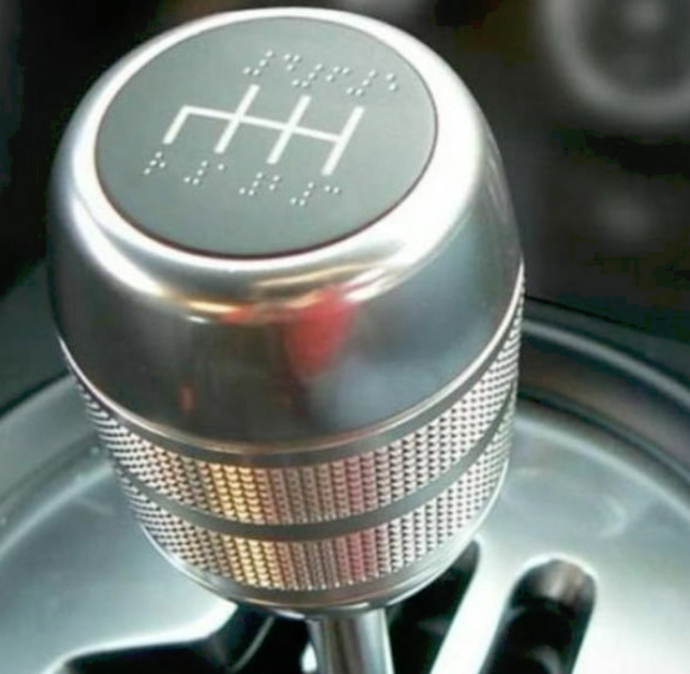 Braille On A Vehicles Shifter Knob, Good Idea?