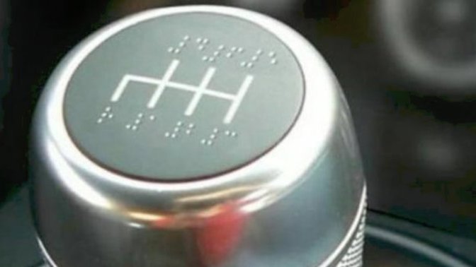 Braille On A Vehicles Shifter Knob, Good Idea?