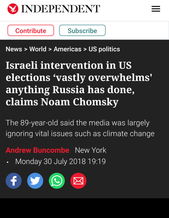 Are you OK with Israel meddling in the politics of the US?