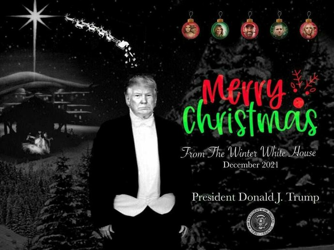 Is the fake Trump Christmas card better than the real one?