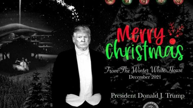 Is the fake Trump Christmas card better than the real one?