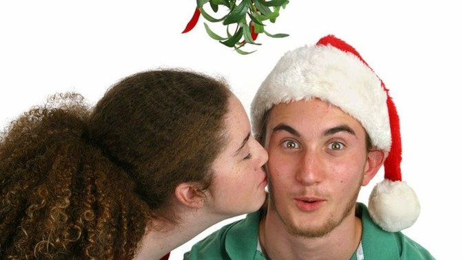 Have you ever been kissed or hugged under the mistletoe before?