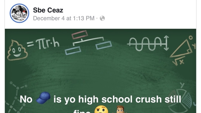 Is this caption my boyfriend wrote something worthy of dumping him over? please see image?