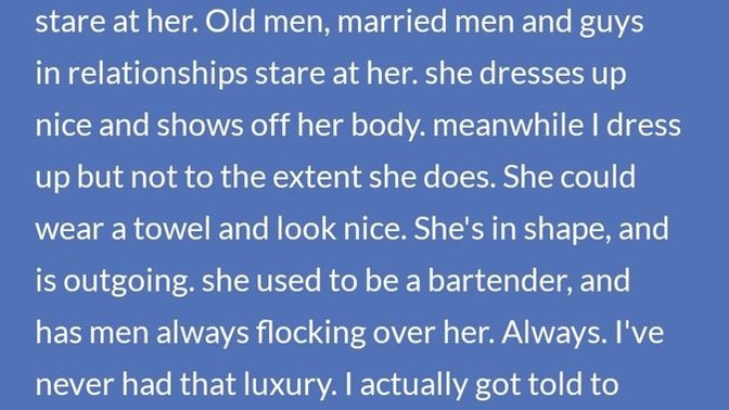 Cold heart truth? Men don't like chubby or big women?