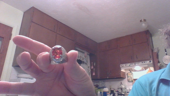This is my 6 Ct Orange Sapphire ring