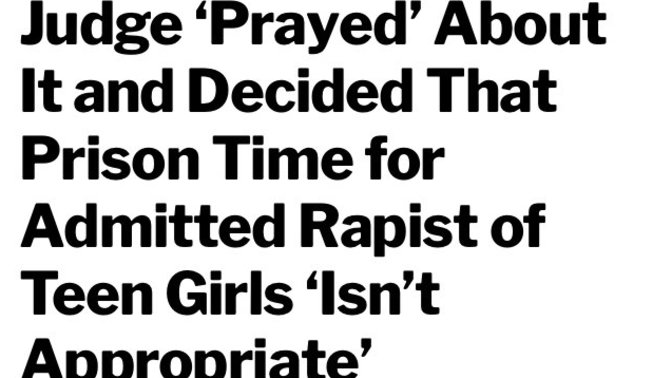 Remember when people would be punished for their actions? Remember when the separation of church and state was a thing?