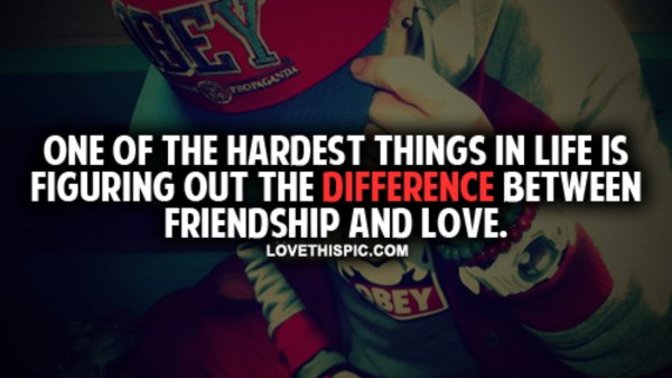 Friendship vs. Relationship?