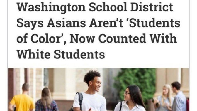 What do you make of US school districts officially declaring Asians to be 'Whites' now?