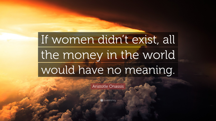 Women need men but men dont need women?