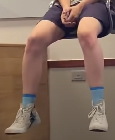 Even for skinny pale legs, man thigh is a plus.