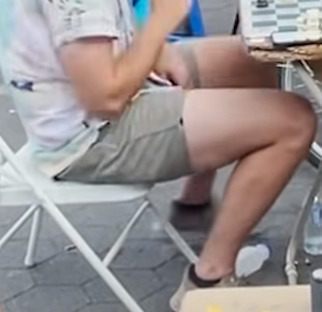 Quite a lot of man thigh, but I dig it. Respect.