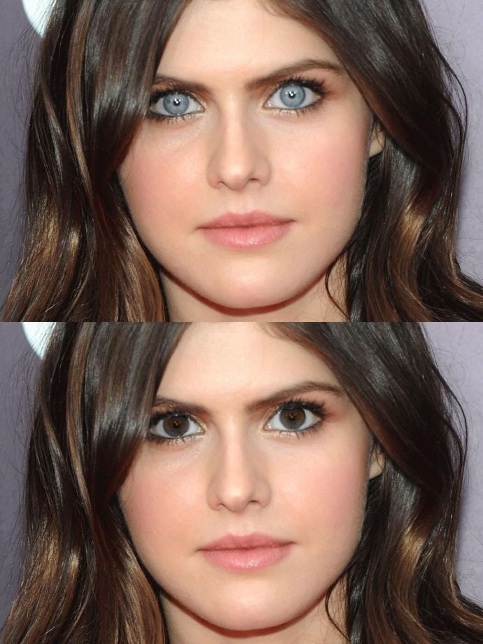 Blue eyes or brown?