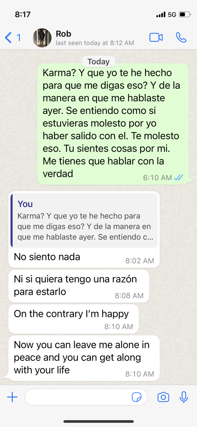 Guy said he doesn’t feel anything for me?
