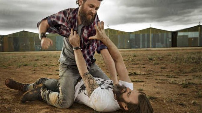 Which gender group has more history of domestic violence?